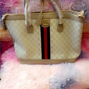 GWP Elegant Beige Designer Tote Bag